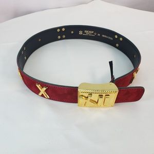 ESCADA RED VELVET BELT